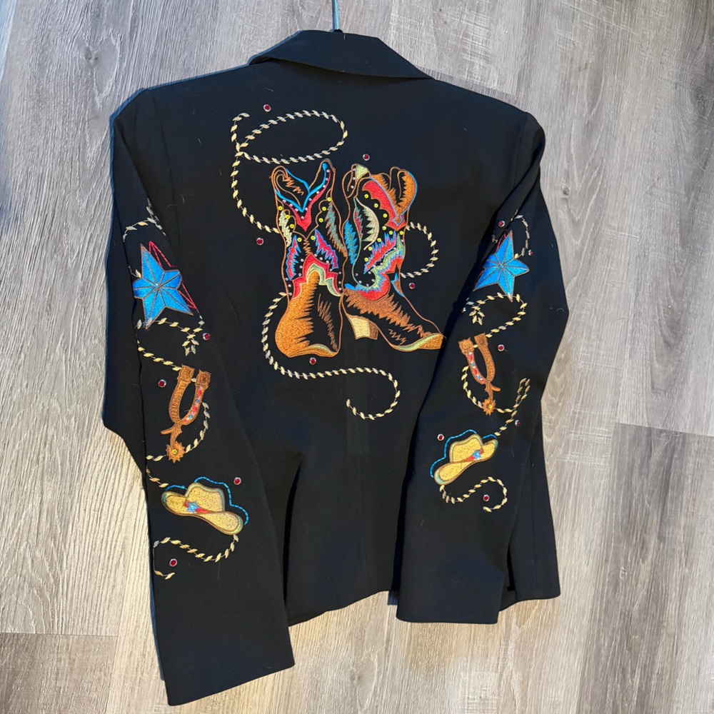 Sage West Iconic Western Embroidered "Rodeo Queen" Blazer ✨